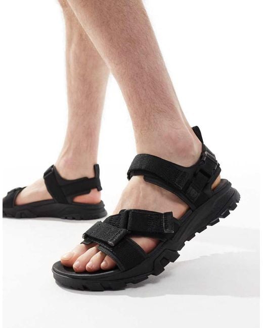 Timberland Black Garrison Trail Sandals for men