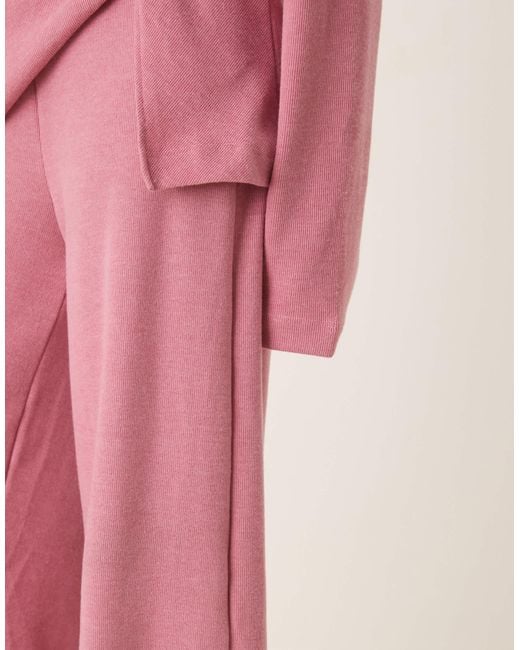 ASOS Pink Wide Leg Trouser