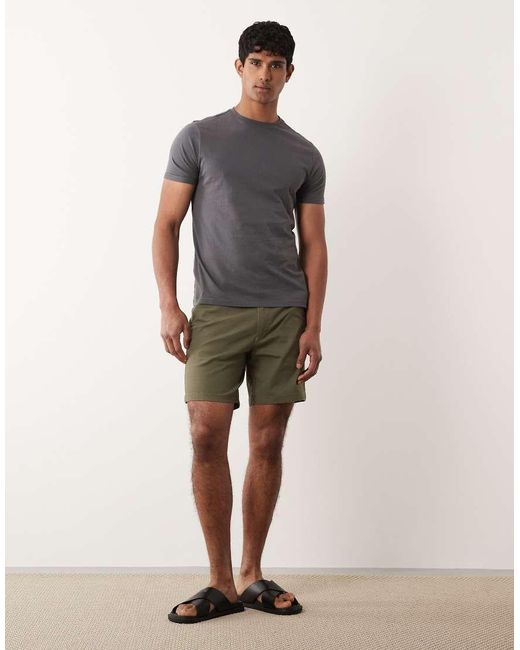 ASOS Green Slim Fit Chino Shorts for men