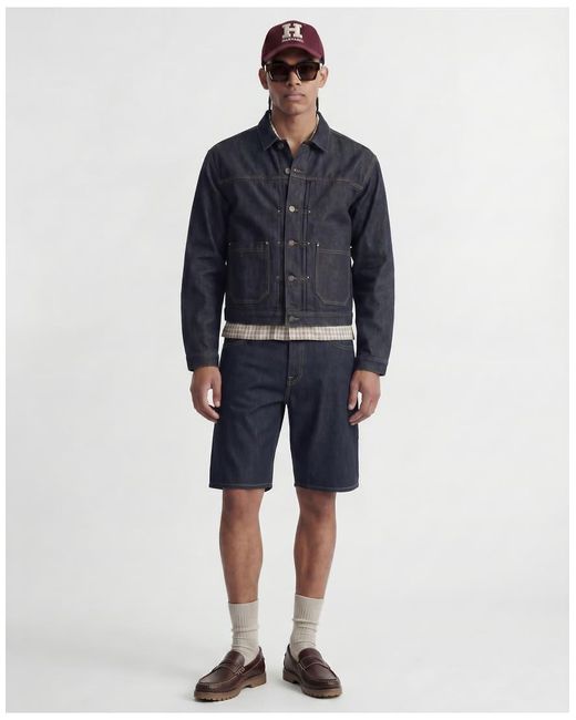 Jack & Jones Gray Alex Denim Shorts for men