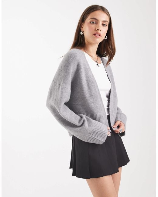 ASOS Gray Edge To Edge Cardigan