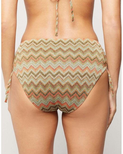 Tezenis Brown Briefs High Drawstring Luxury Chevron