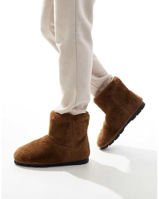 ASOS Brown Slipper Boots for men