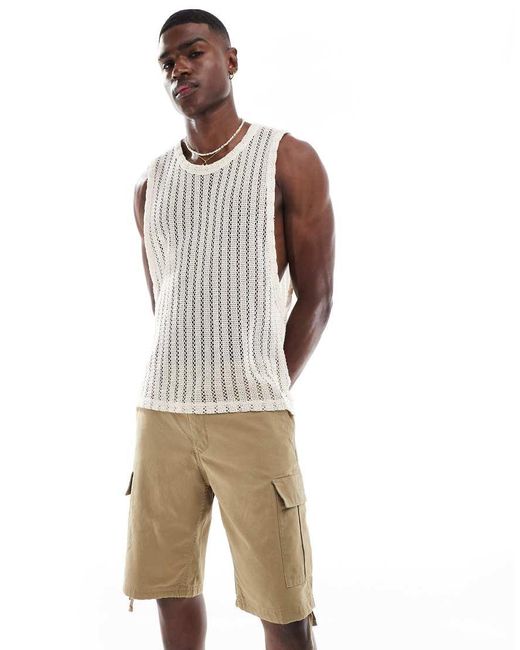 Jack & Jones Natural Cargo Shorts for men