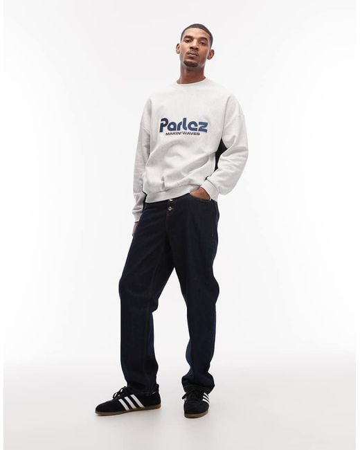 Parlez White Campus Sweatshirt for men