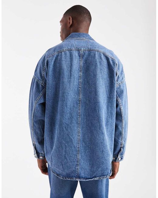 Levi's Blue Twisted Denim Shacket for men
