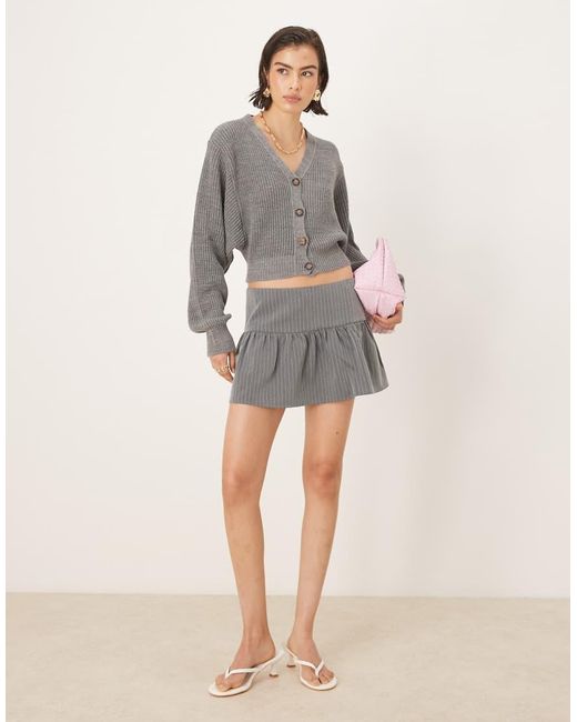 Glamorous Gray Crop Cardigans