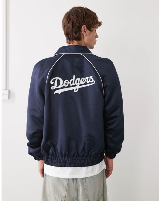 KTZ Blue La Dodgers Varsity Bomber Jacket for men