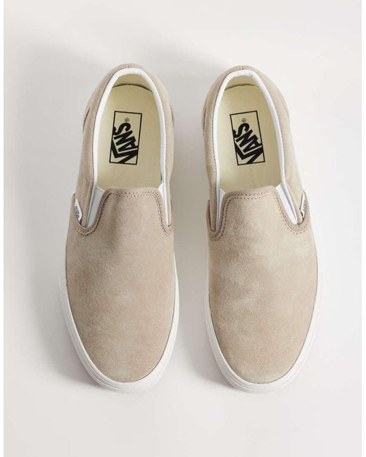 Vans White Classic Slip-On Trainers
