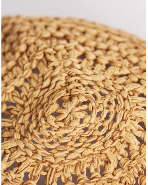 ASOS Natural Woven Hat for men