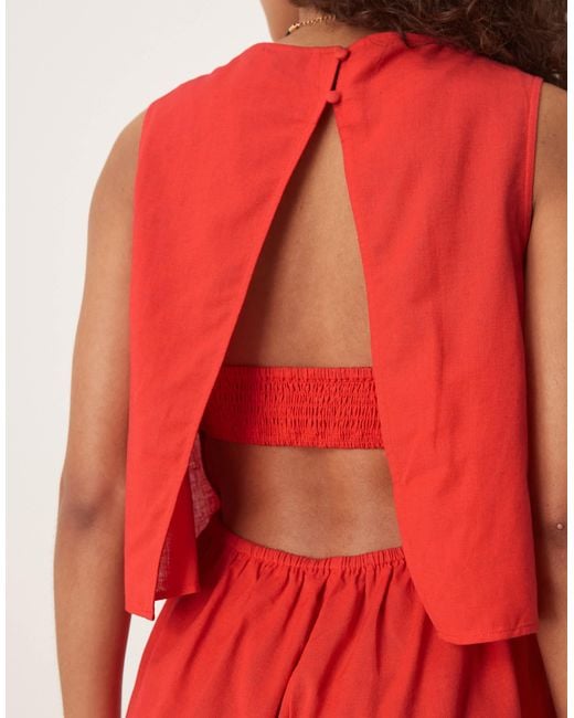 ASOS Red – zweilagiger playsuit