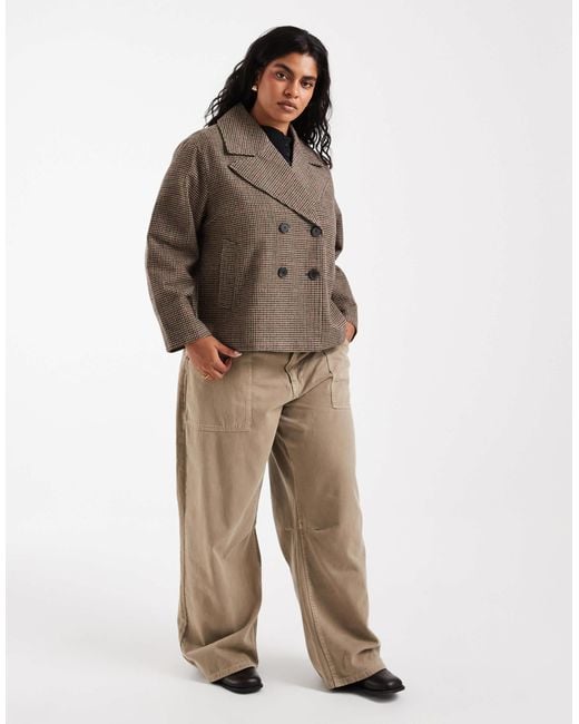 ONLY Brown Boxy Fit Jacket
