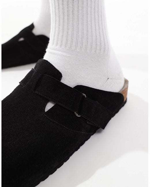 Jack & Jones Black Suede Clogs for men