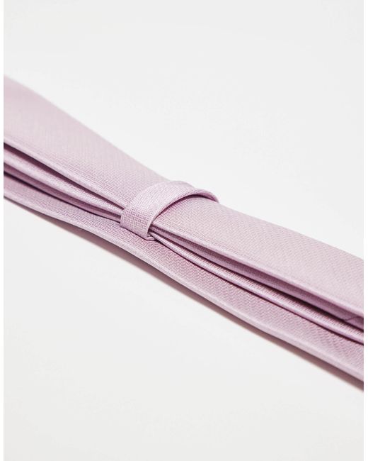 Kaiia Pink – krawatte aus strukturiertem satin