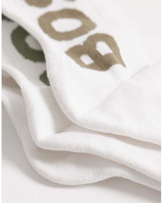 Boss Natural Boss Bodywear 3-Pack Sport Crew Socks for men