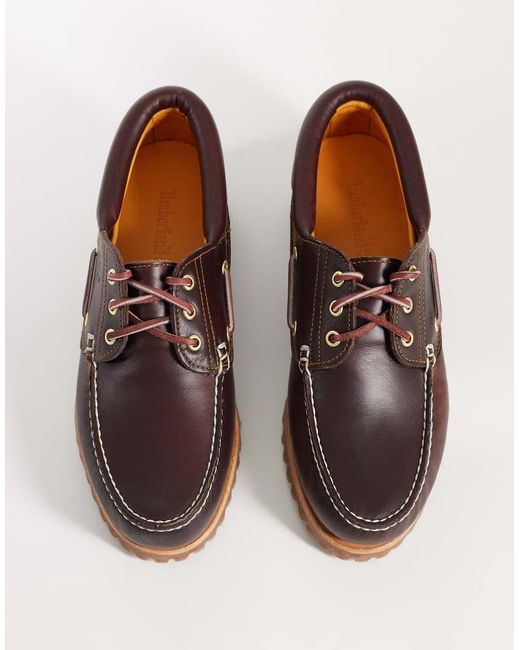 Timberland Blue Authentics 3 Eye Classic Boat Shoes for men
