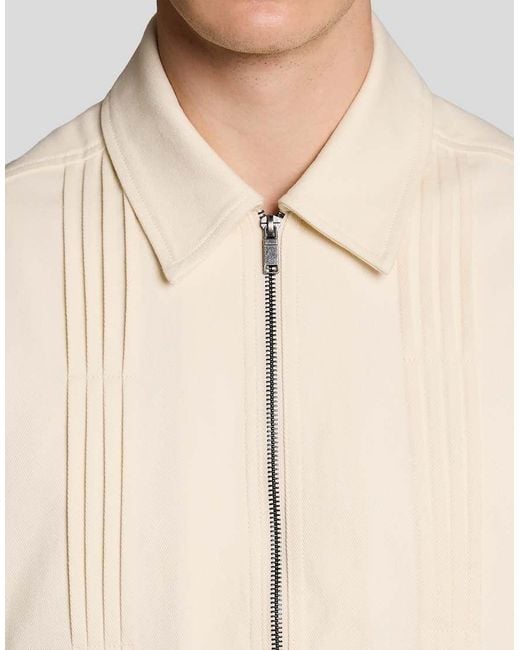Lyle & Scott White Mid Jackets Pintuck Jacket for men