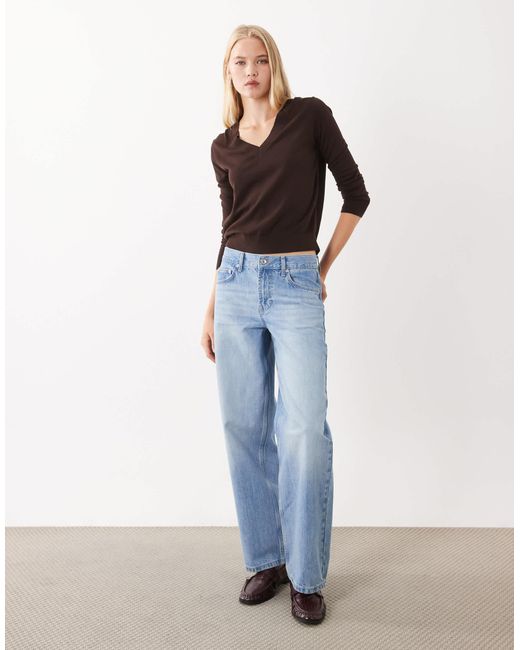 Mango Black Pullover mit v-ausschnitt