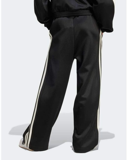 Adidas Originals Black Stadium 3-Stripes Track Pants