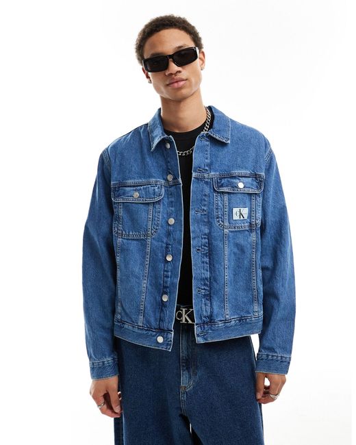 Calvin Klein Blue Regular 90s Denim Jacket for men