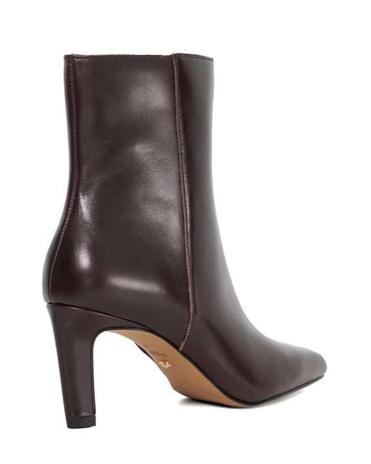 Dune Brown Ovation Ankle Boots