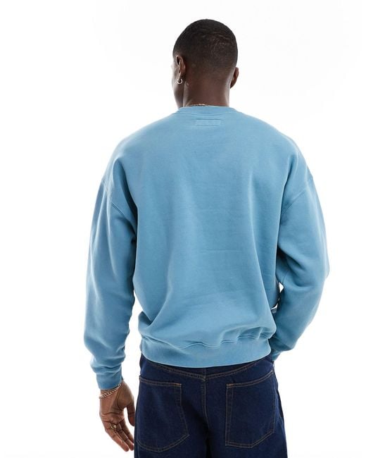 Abercrombie & Fitch Blue Essential Sundrenched Sweatshirt for men