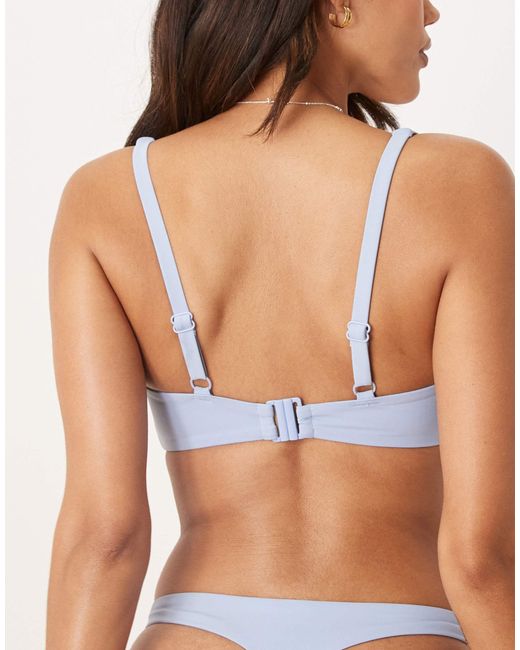 ASOS Blue – fuller bust – maya – mix and match – cropped bikinioberteil