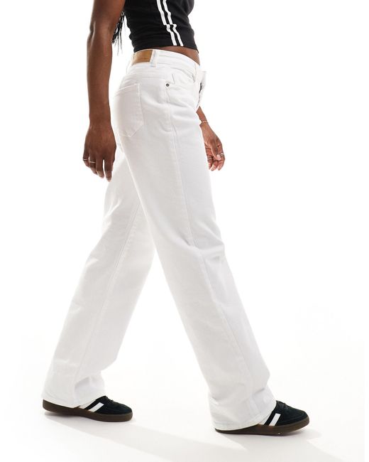 Yolanda - jeans bianchi a fondo ampio di Noisy May in White