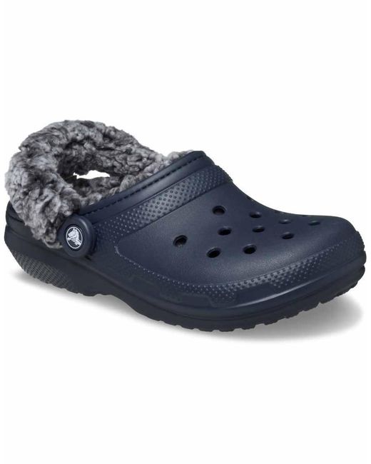 CROCSTM Blue Classic Fleece Lined Clog