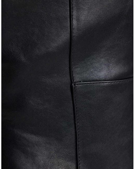 London Rebel Black Jessie Refined Pointed Toe Knee Boots