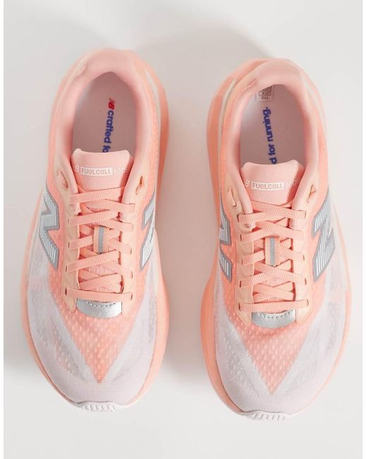 New Balance Pink Fuelcell Rebel V5 Womens Running Trainers