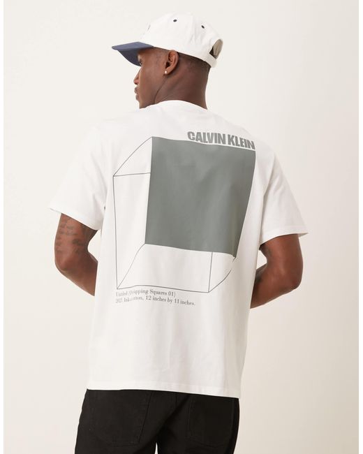 Calvin Klein Natural 3d Box Back Print T-shirt for men