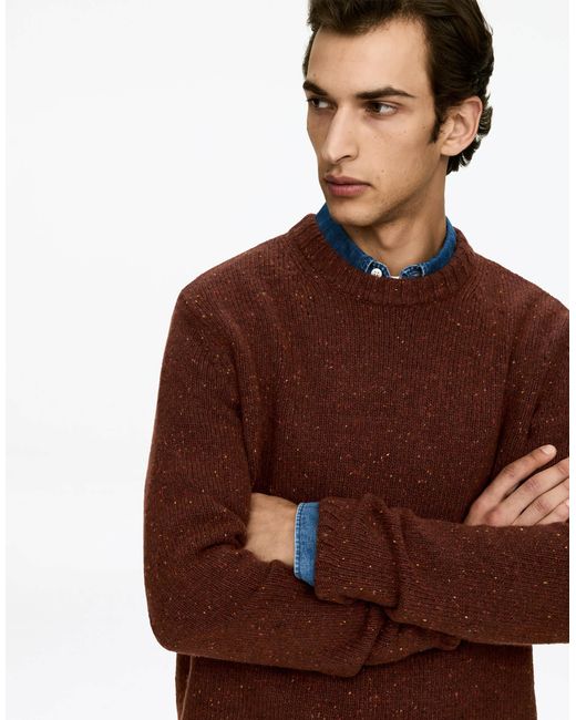 Pull décontracté en laine et alpaga à col ras ARKET pour homme en coloris Brown