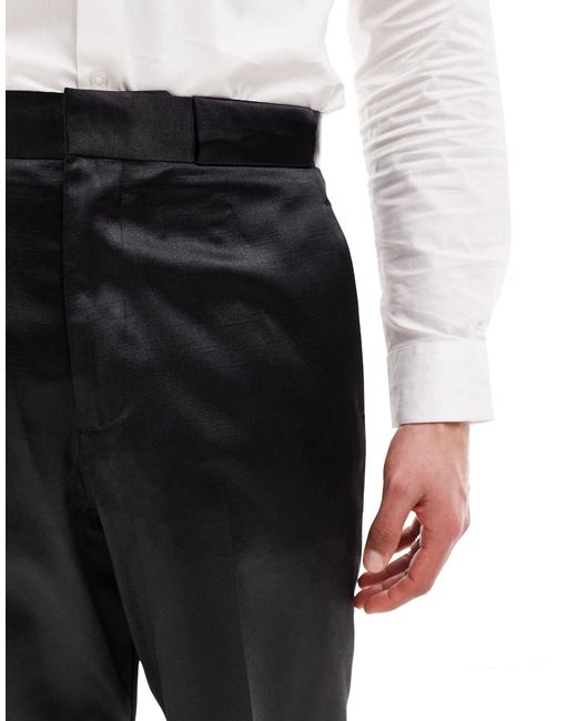 ASOS Black Wide Suit Pants for men