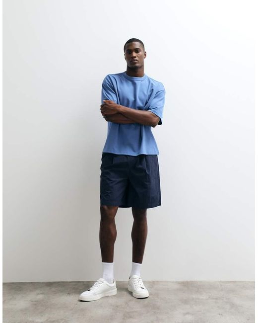 ASOS Blue Breathemax Heavyweight Boxy Oversized T-Shirt for men