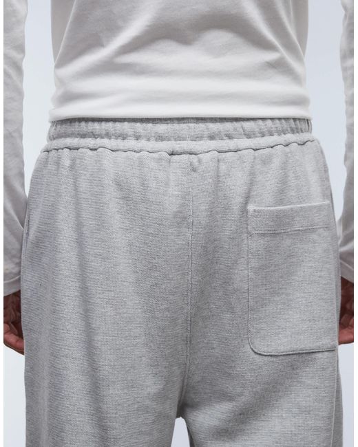 ARKET Gray Cotton Rich Co-Ord Structured Jogger for men