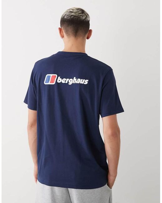 Berghaus Blue Front & Back Logo T-Shirt for men