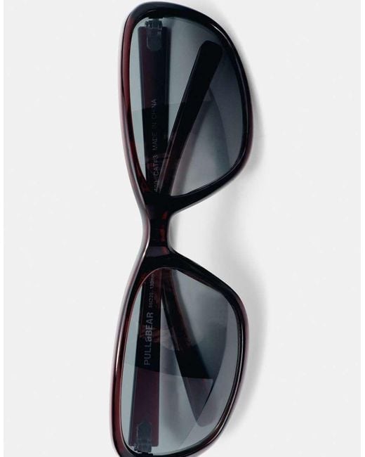 Pull&Bear Brown Rounded Sunglasses