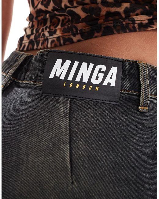 Minga Black London Distressed Flare Jeans