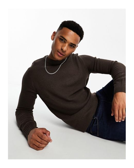 Jack u0026 Jones Originals Crew Neck Sweater in Black for Men | Lyst Australia