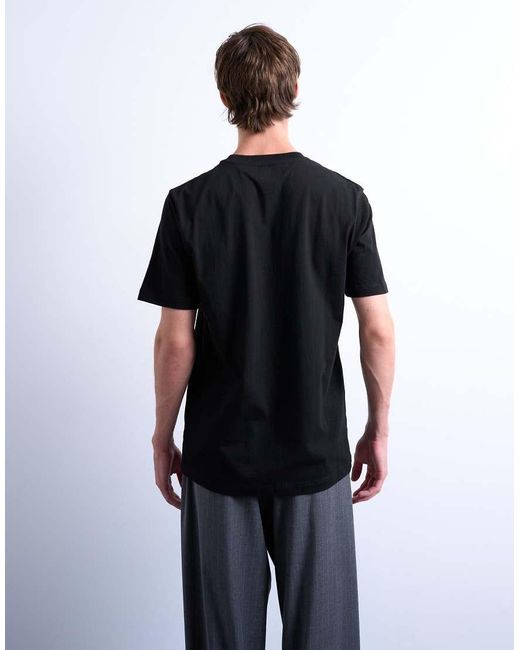 Topman Black 3 Pack Classic Fit T-shirt for men
