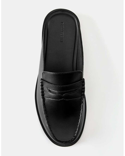 Pull&Bear White Slingback Mule Loafers for men