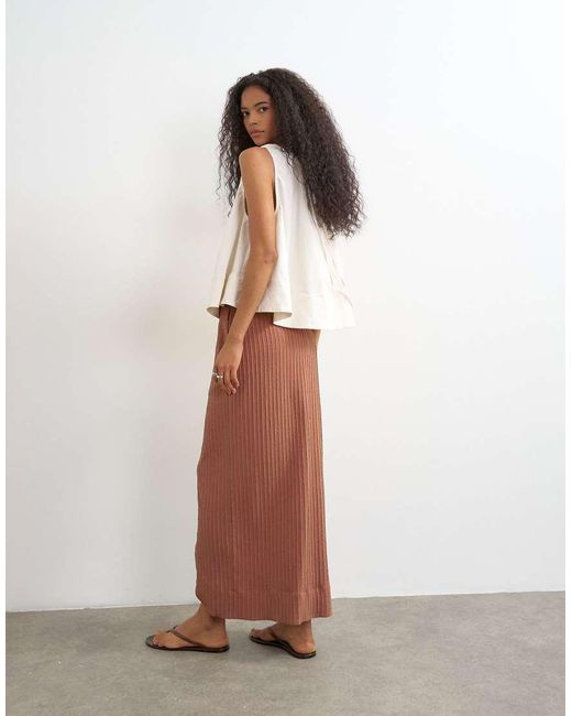 TOPSHOP Wikkelmaxirok in het Brown