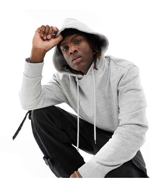 Sudadera Con Capucha En Marga De Collusion de hombre de color Gray