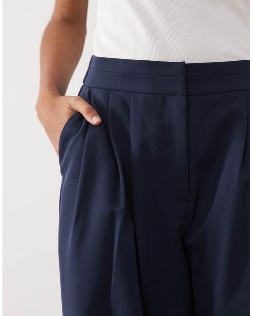 Y.A.S Blue High Waisted Tailored Trousers Co-ord