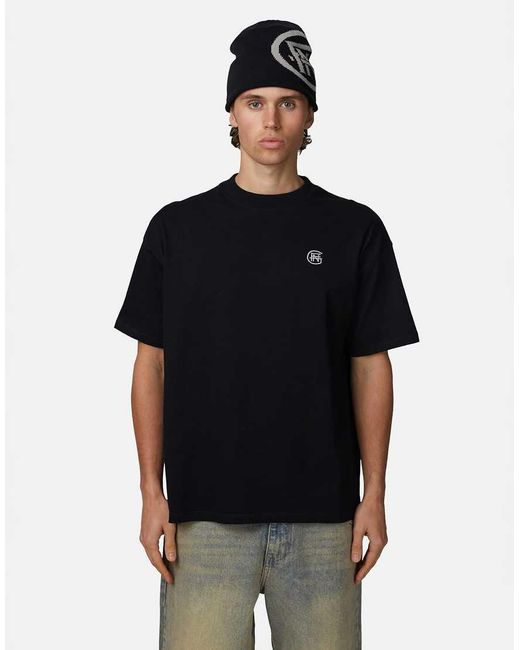 Good For Nothing Black Relaxed Monogram T-Shirt for men