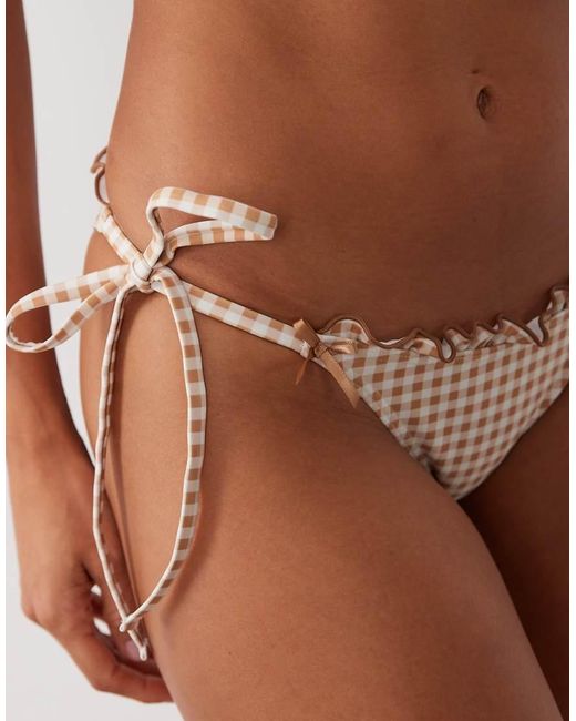 Peek & Beau Brown Tie Side Bikini Bottom