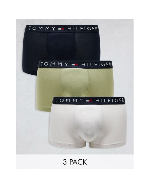 Tommy Hilfiger – original – 3er-pack unterhosen in Blue für Herren