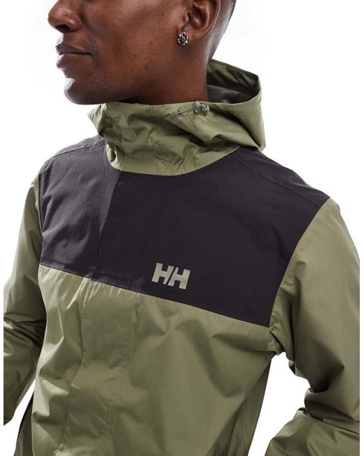 Helly Hansen Green Vancouver Rain Jacket for men