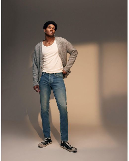 Topman Gray Slim Jeans for men